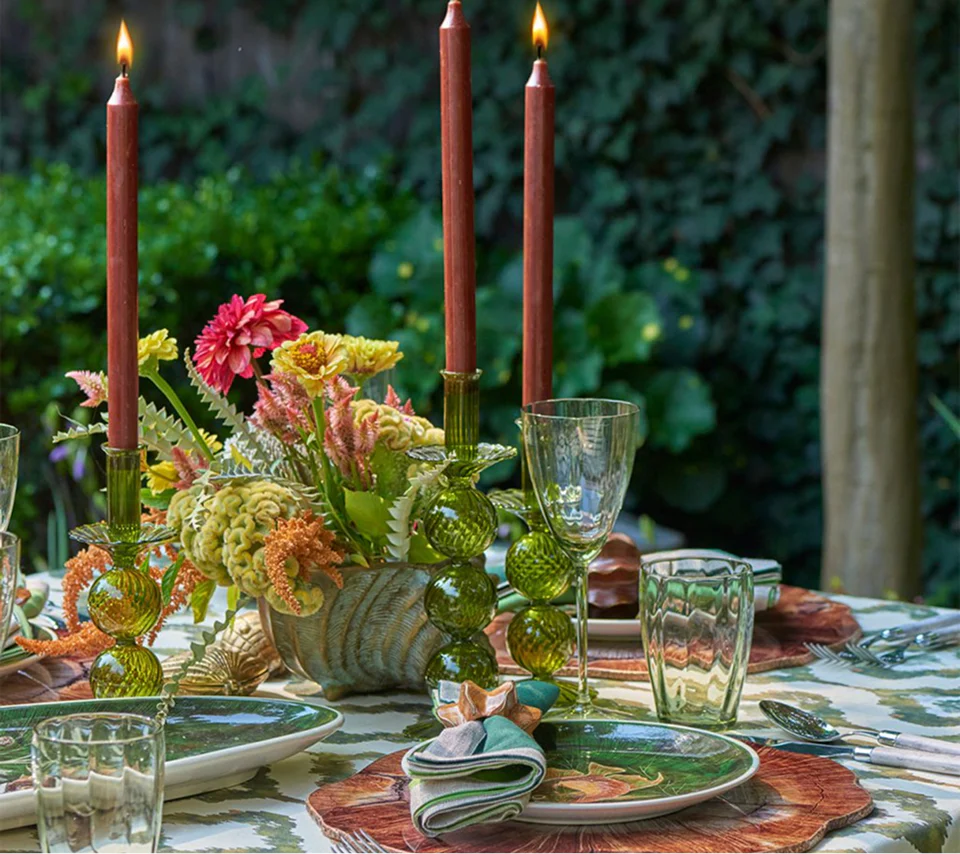 Iris Tall Candle Holder Set - Image 6