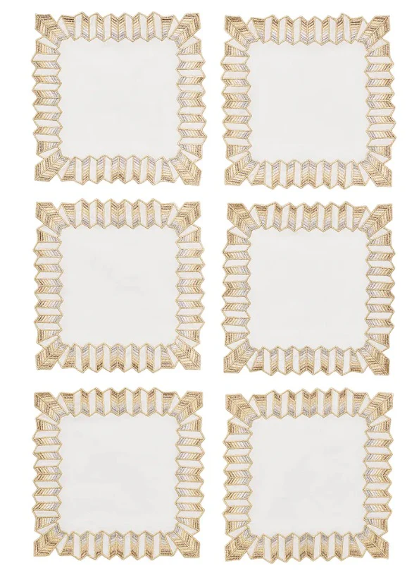 Kim Seybert x Baccarat Etoile Cocktail Napkin Set - Image 2