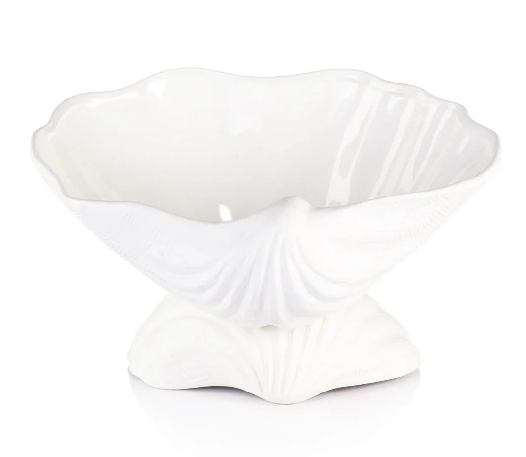 La Coquille Stoneware Clam Shell Bowl
