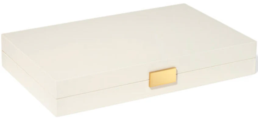 Lacquer Backgammon Set, Cream - Image 2