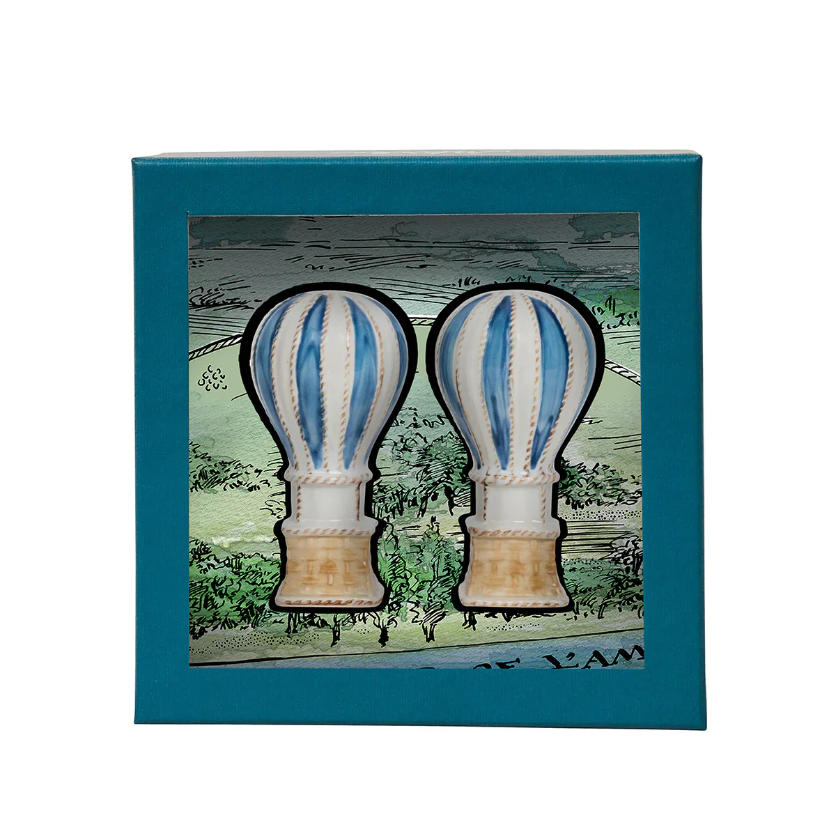L'Amour Toujours Hot Air Balloon Salt and Pepper Shaker Set - Image 3