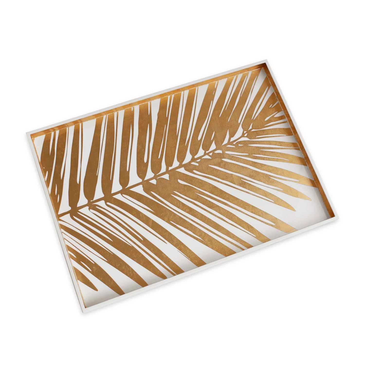 Large Lacquered Palm Tray