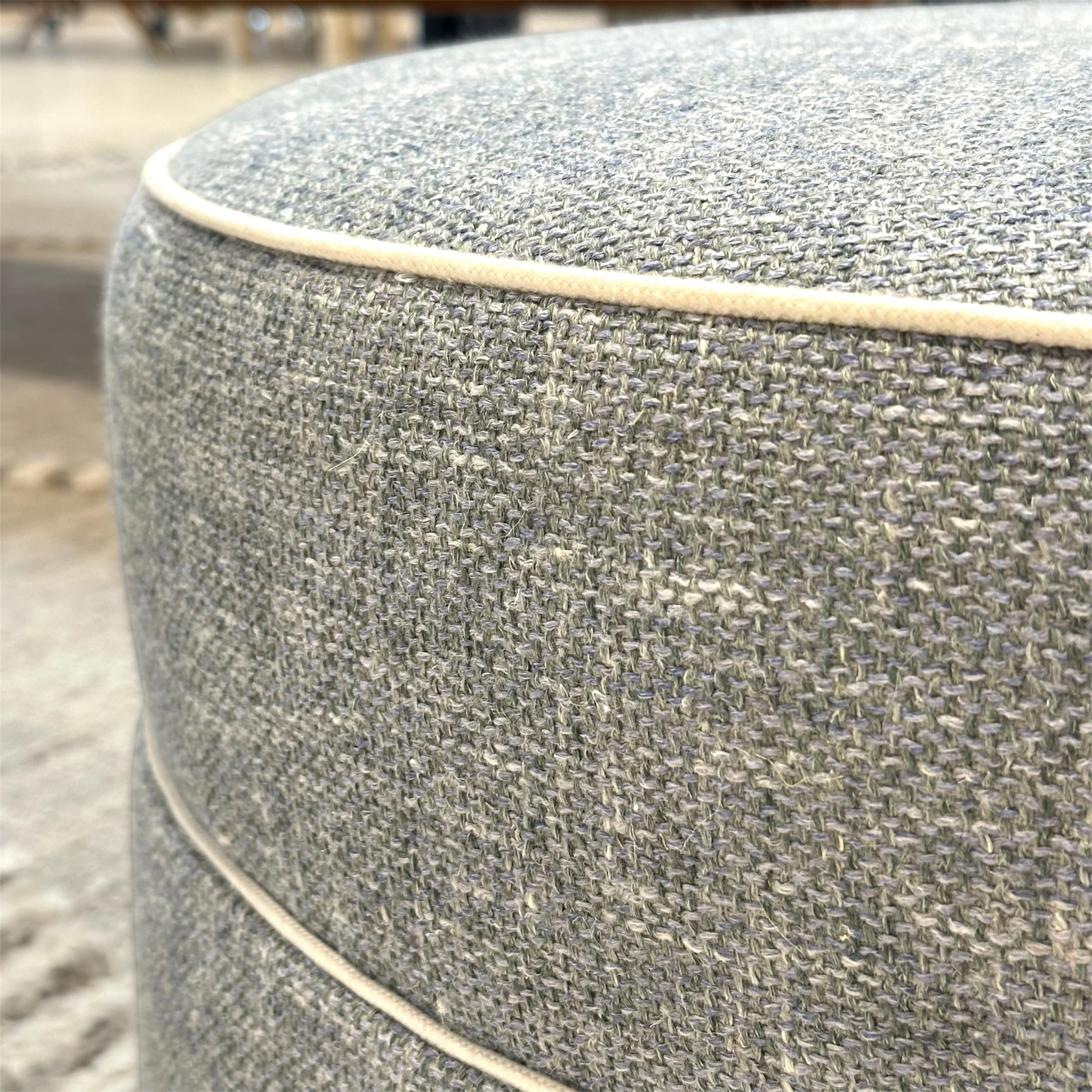 Ottoman in Rosmar Blue - Image 3