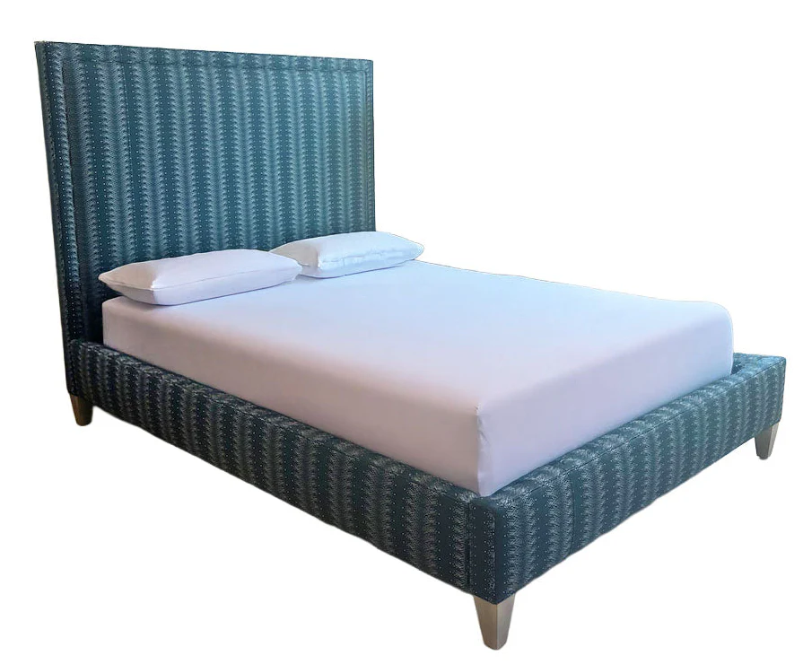 Sorrento Navy Square Queen Bed - Image 2