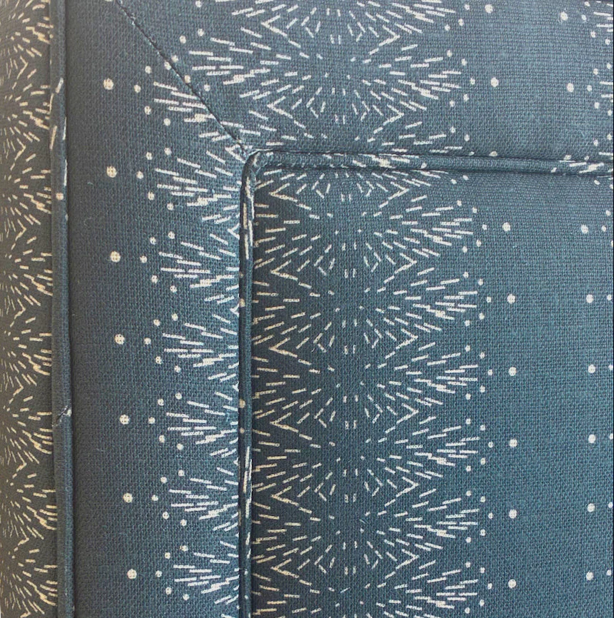 Sorrento Navy Square Queen Bed - Image 3
