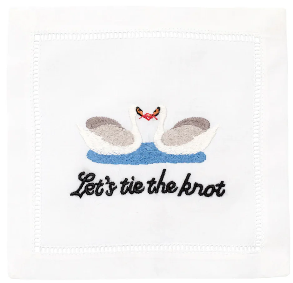 Let's Tie The Knot Cocktail Napkins