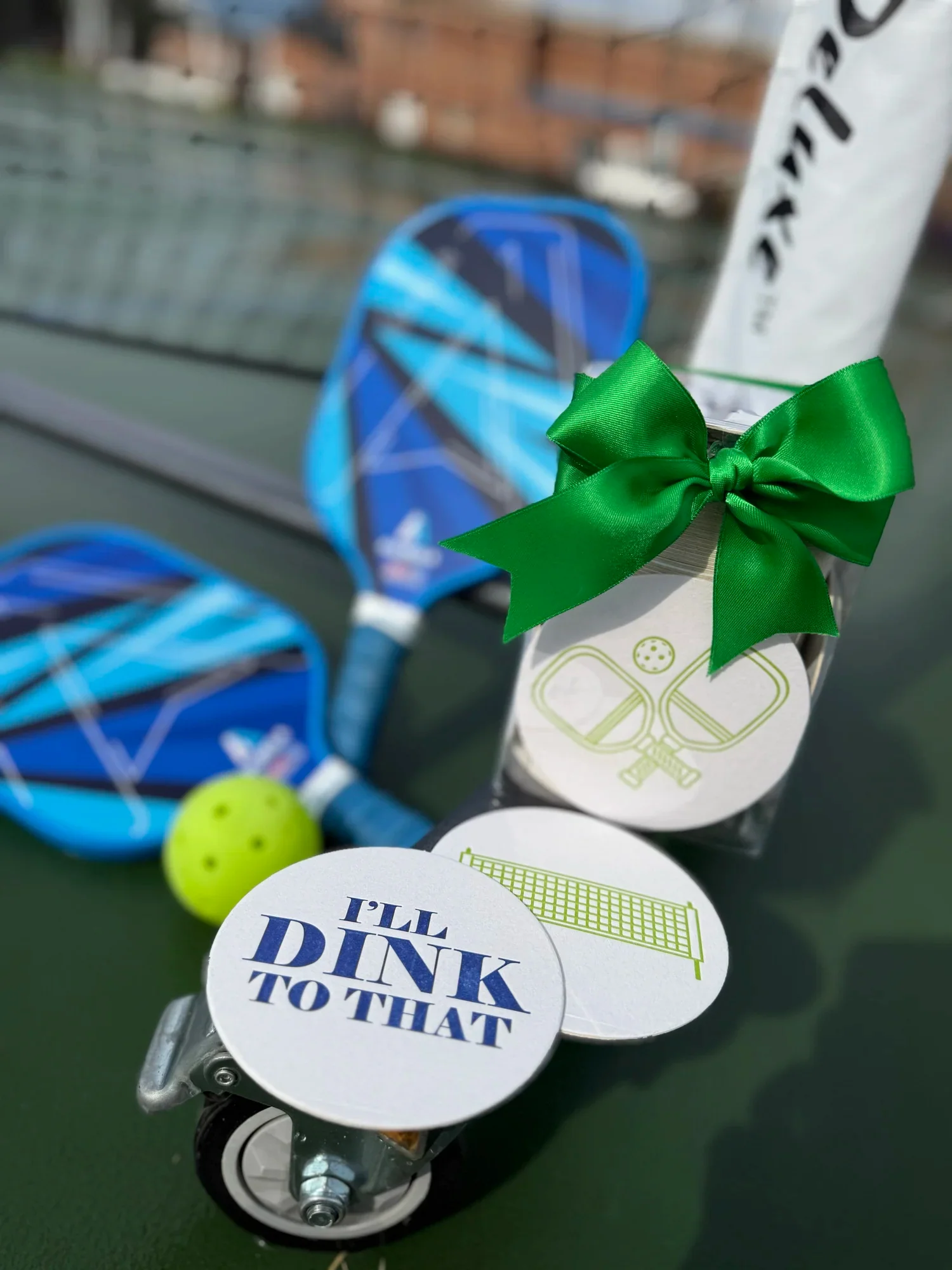 Letterpressed Pickleball Coasters - Image 2
