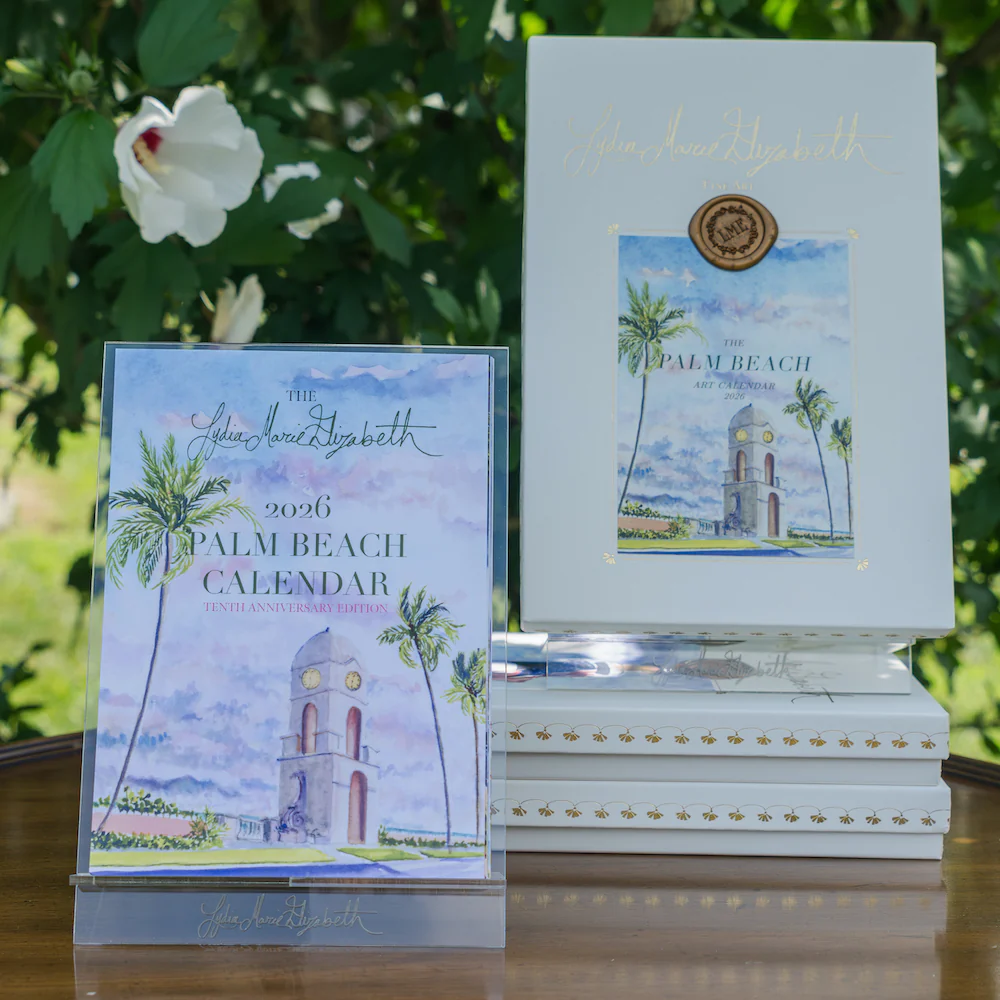 2026 Palm Beach Desk Calendar with Acrylic Easel - Image 2