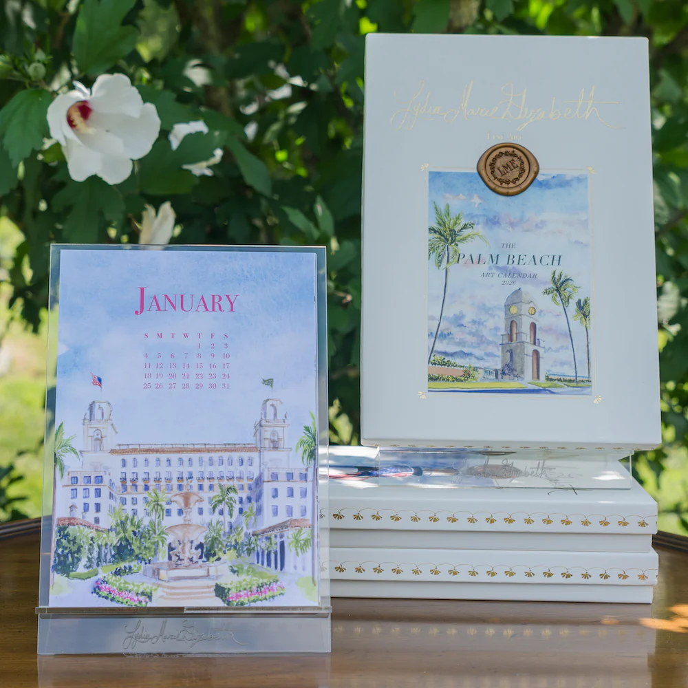 2026 Palm Beach Desk Calendar with Acrylic Easel - Image 3