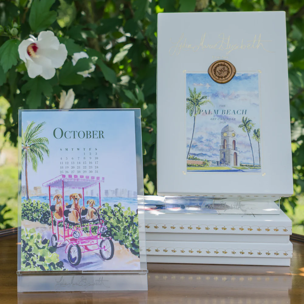 2026 Palm Beach Desk Calendar with Acrylic Easel - Image 4