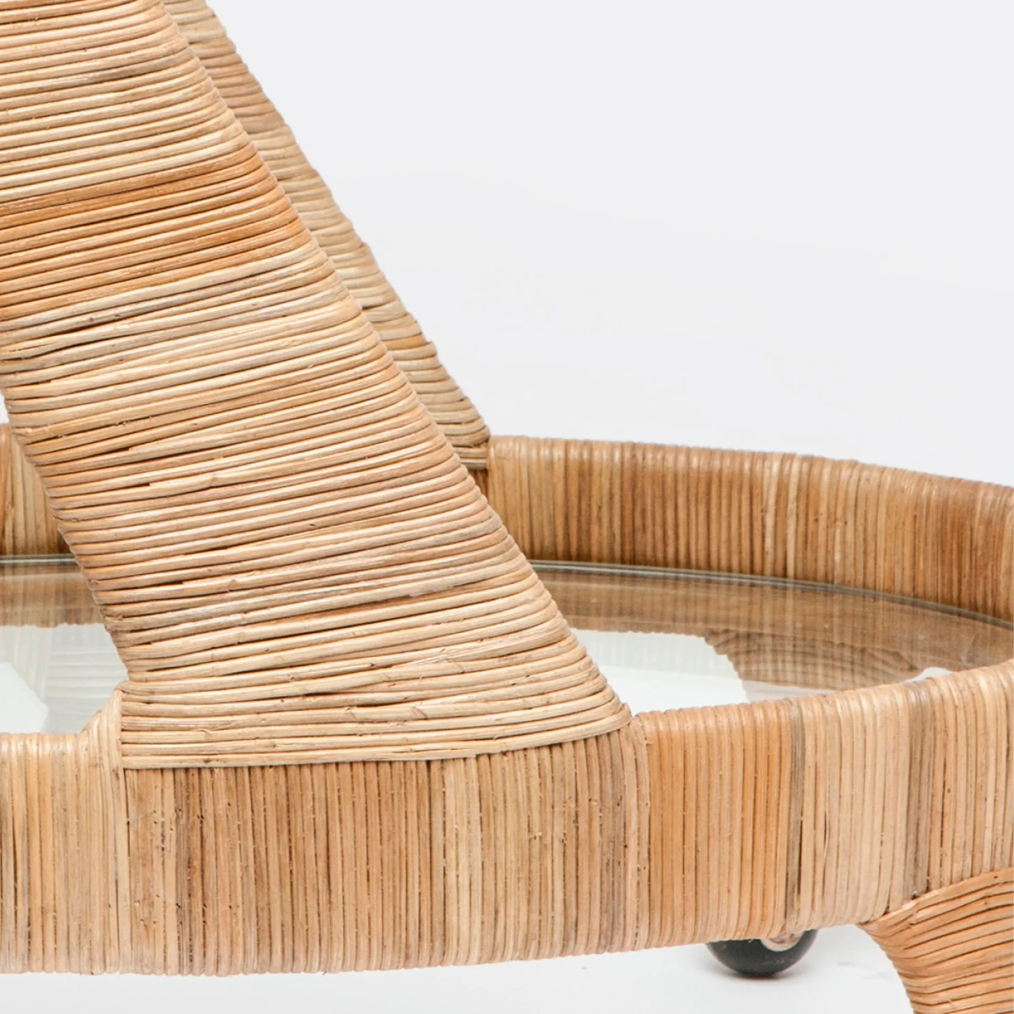 Lulu Retro Rattan Bar Cart - Image 2