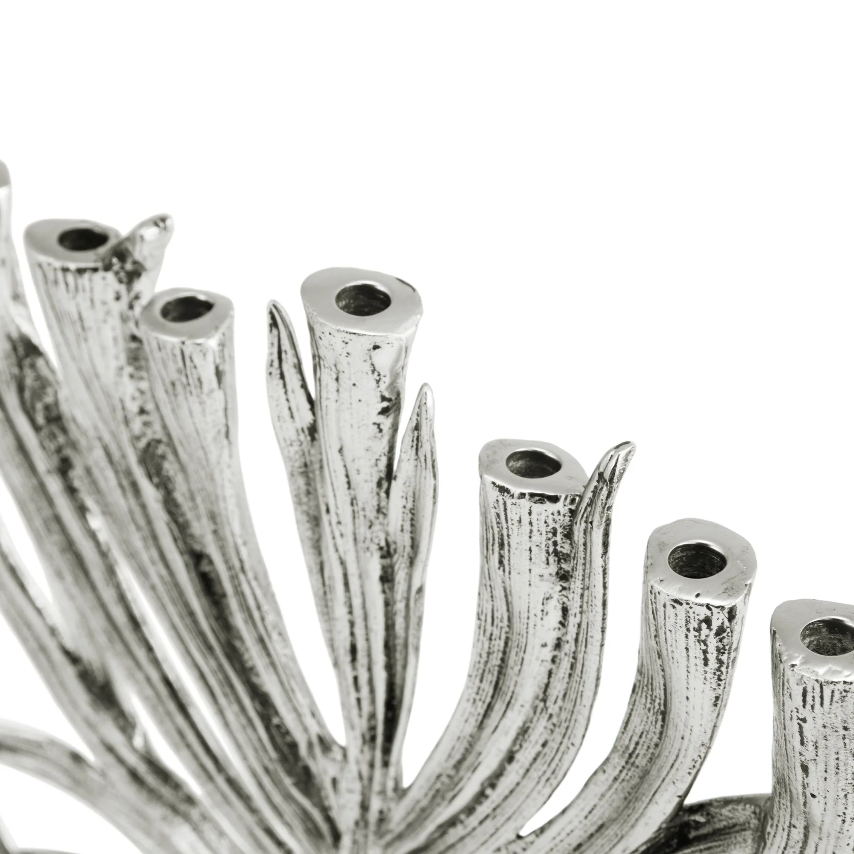 Silver Palm Menorah, Small - Image 3