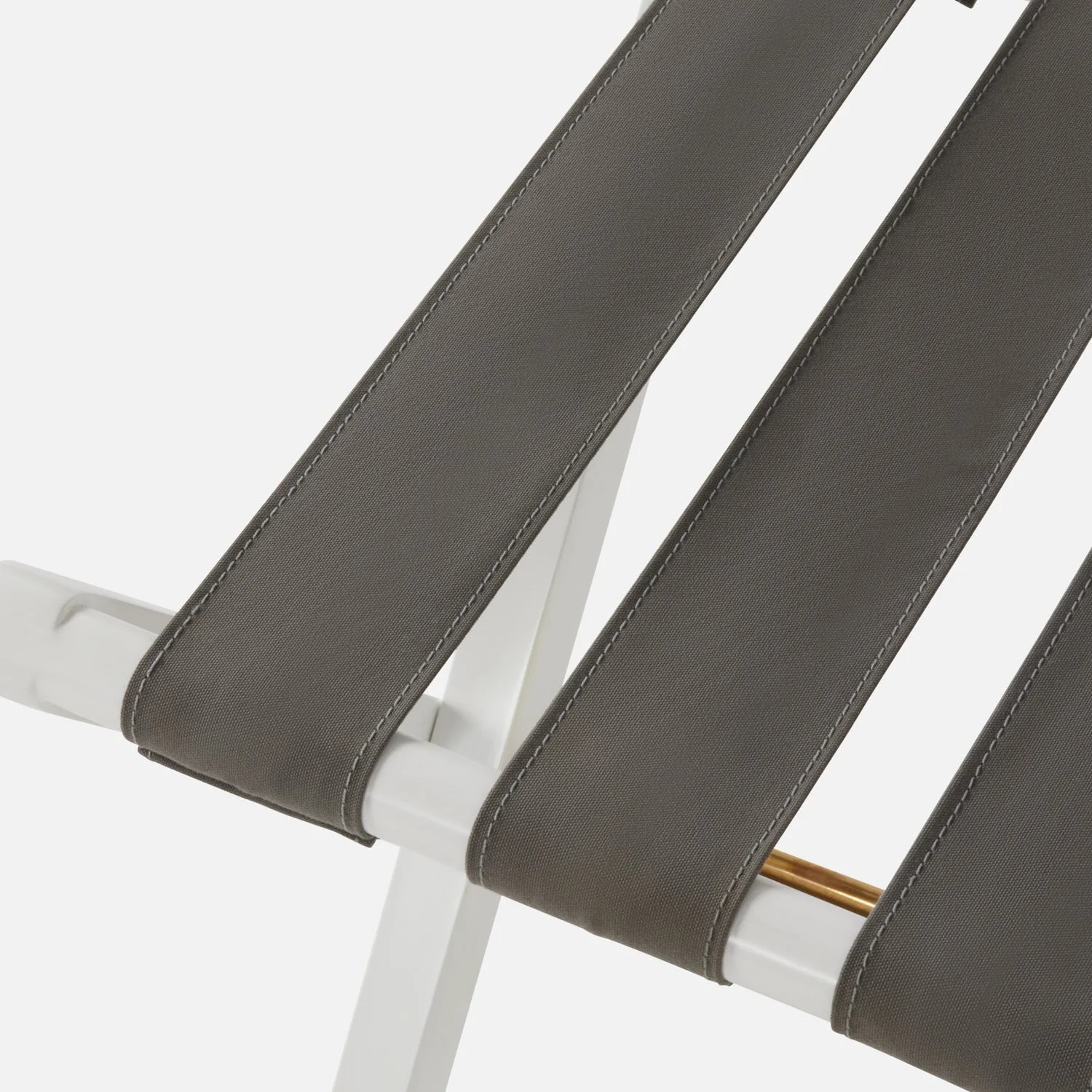Walvia Luggage Rack, Duco Mindi Wood and Gray - Image 2