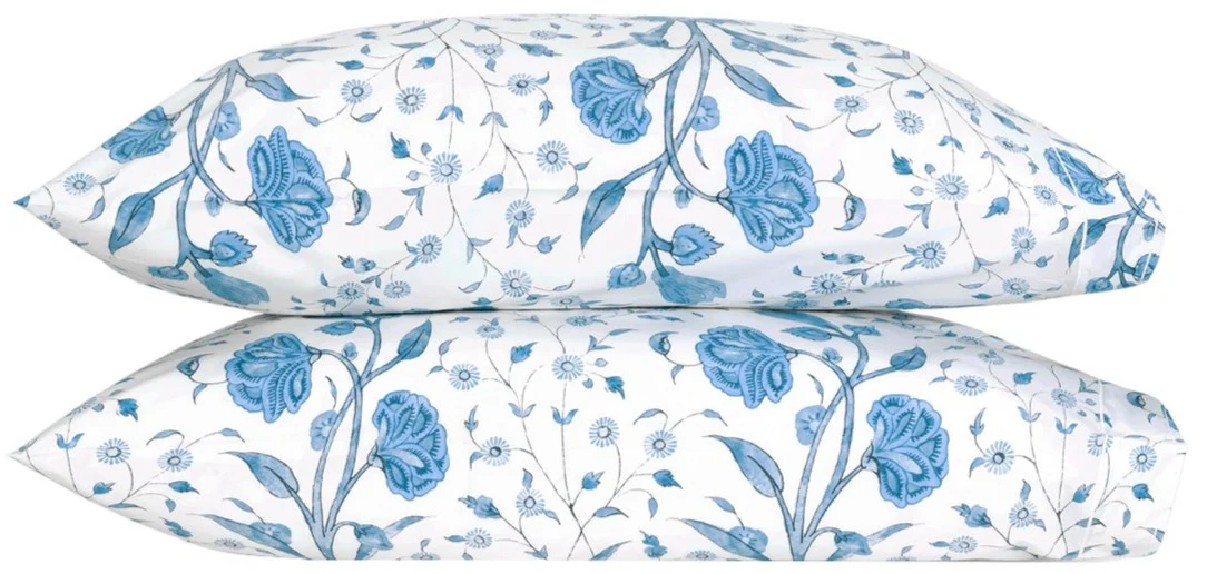 Schumacher Khilana Bedding Collection, Azure - Image 3