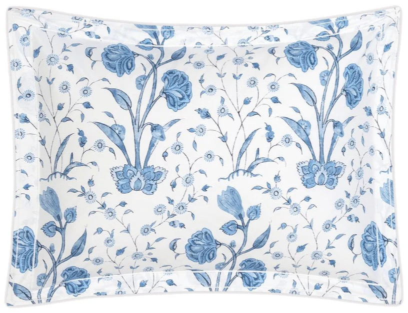 Schumacher Khilana Bedding Collection, Azure - Image 4
