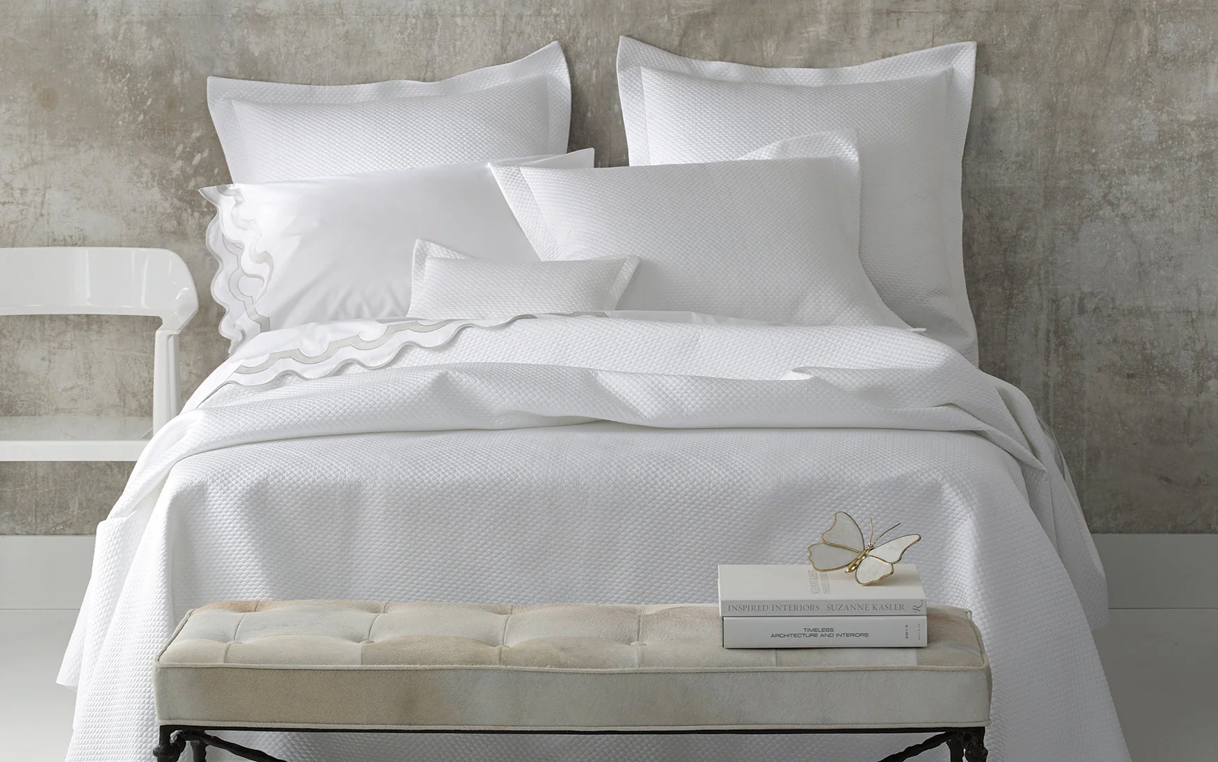 Alba Bedding Collection, White - Image 4