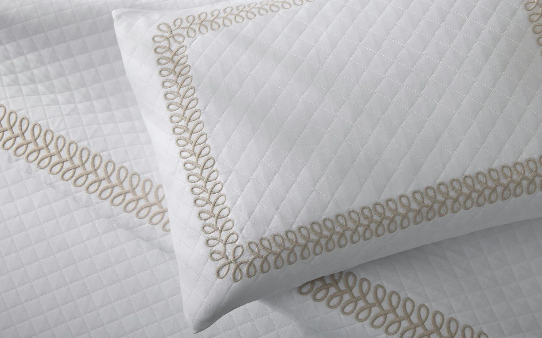 Astor Braid Matelassé Bedding Collection, Dune - Image 4