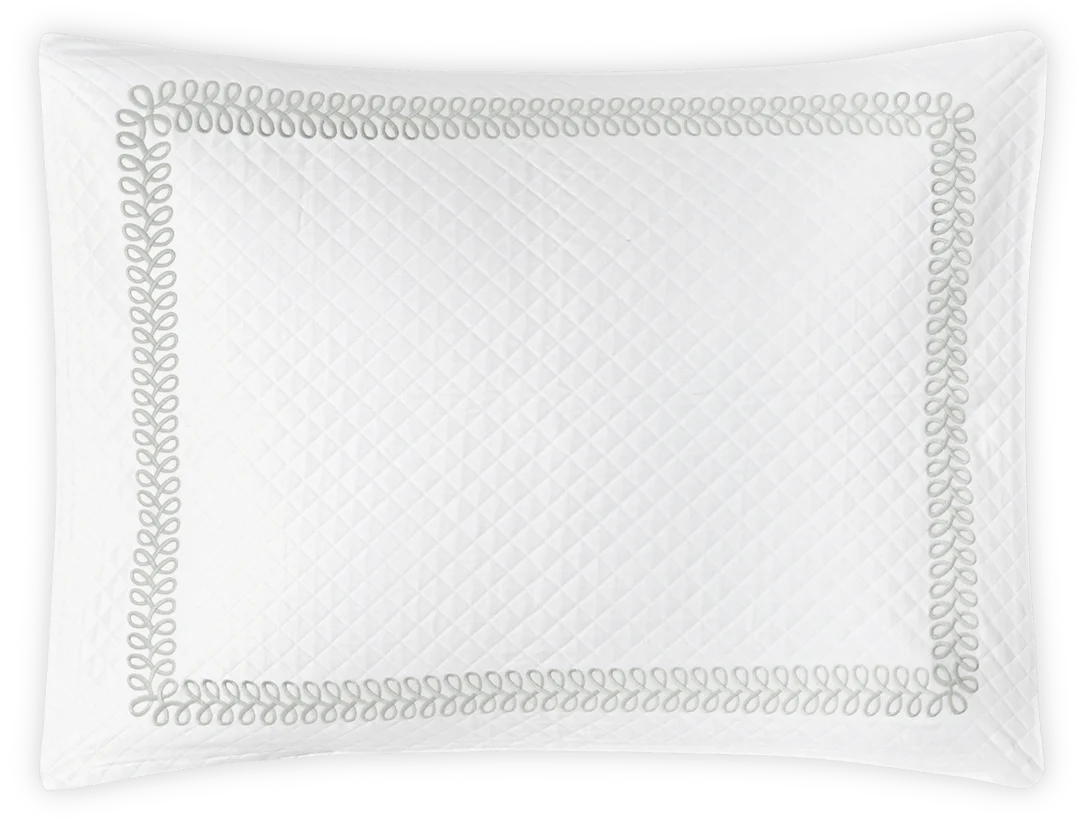 Astor Braid Matelassé Bedding Collection, Silver - Image 2