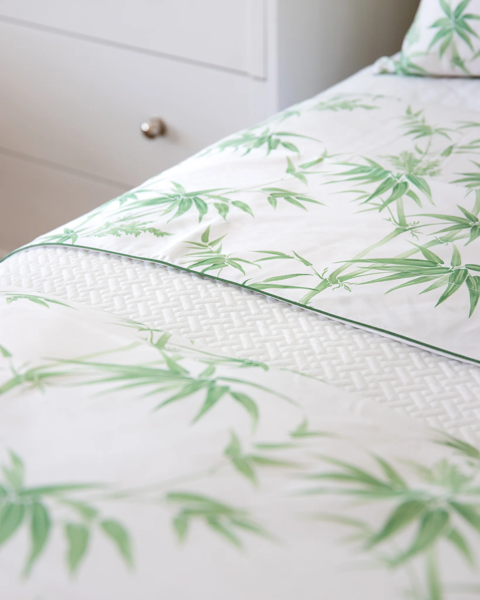 Basketweave Bedding Collection, White - Image 4