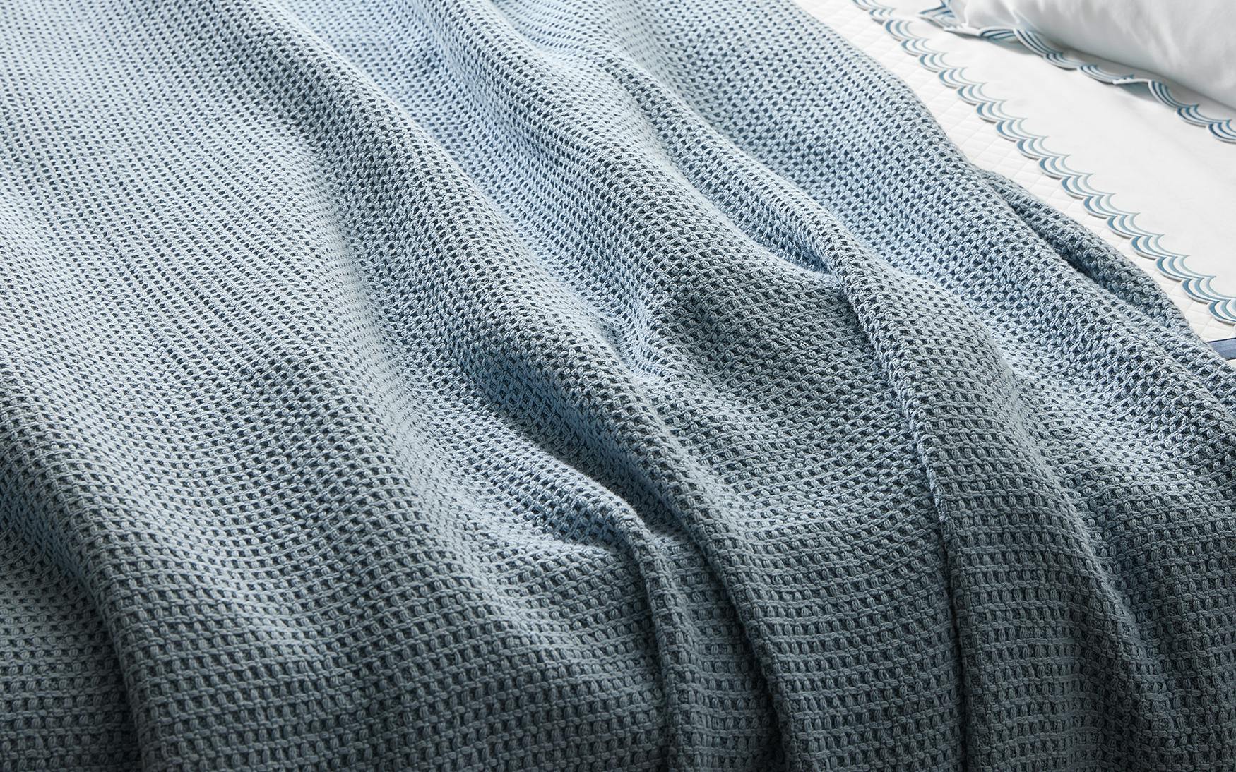 Chatham Blanket, Hazy Blue - Image 2