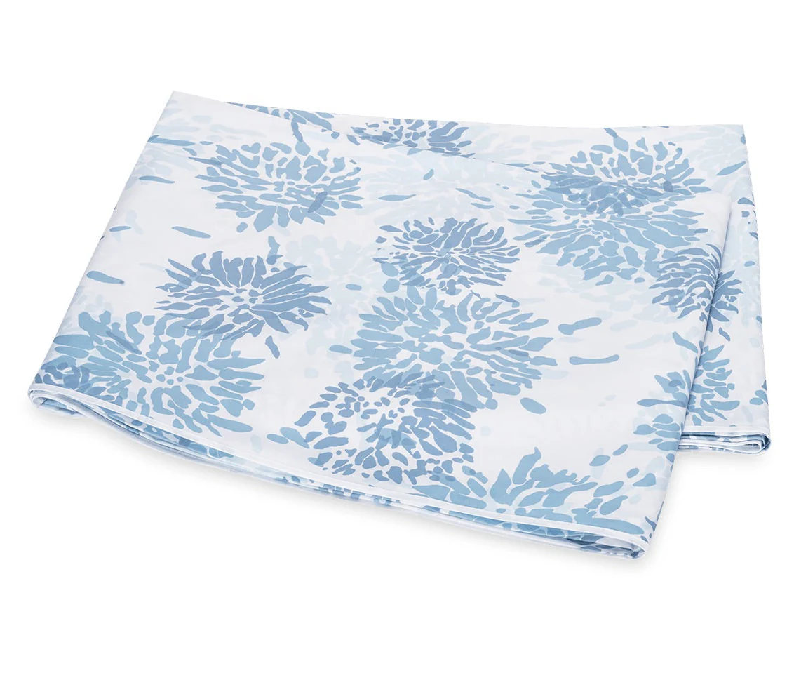 Tillett x Matouk Chrysanthemum Bedding Collection, Blue