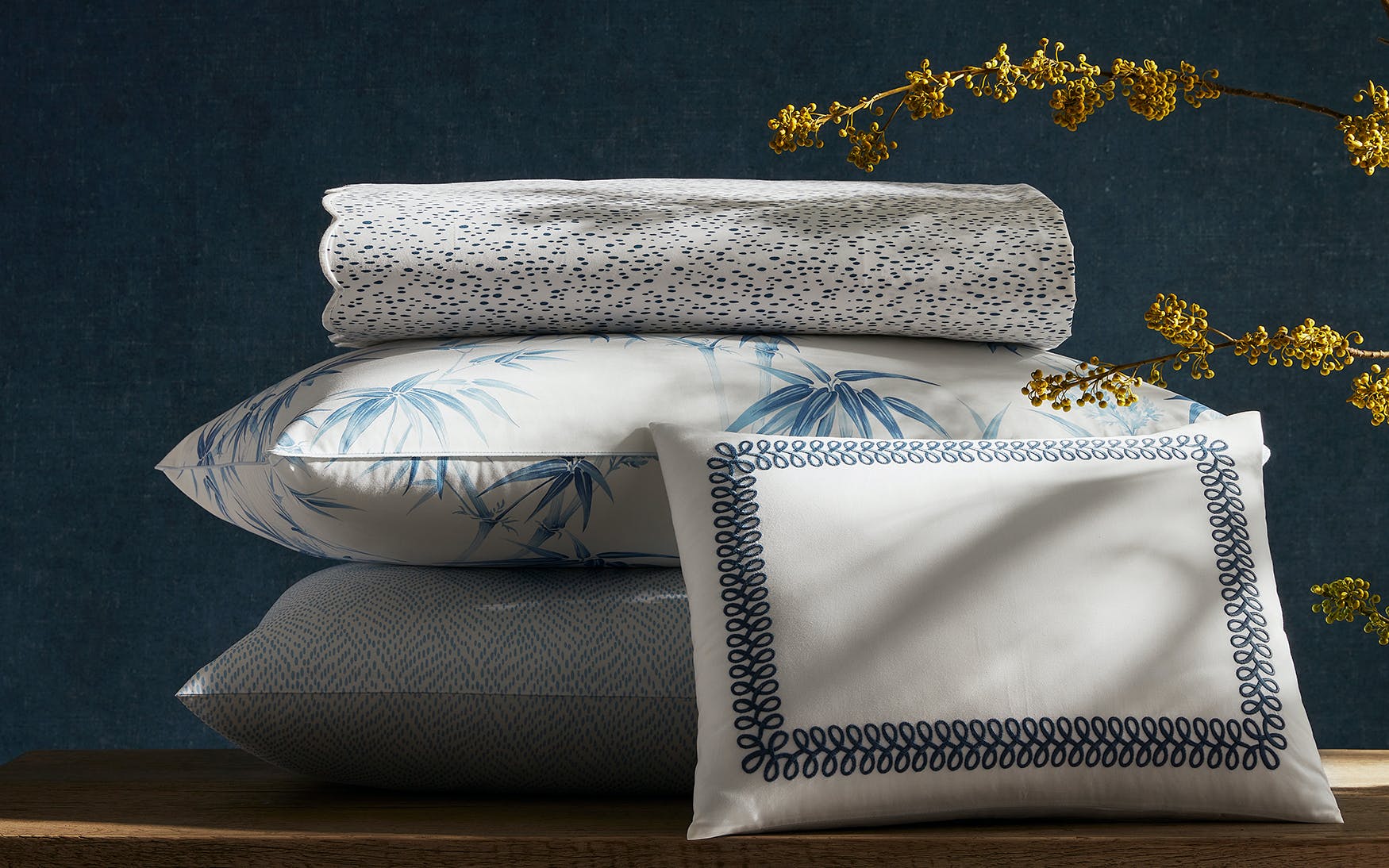 Duma Diamond Bedding Collection, Navy - Image 10