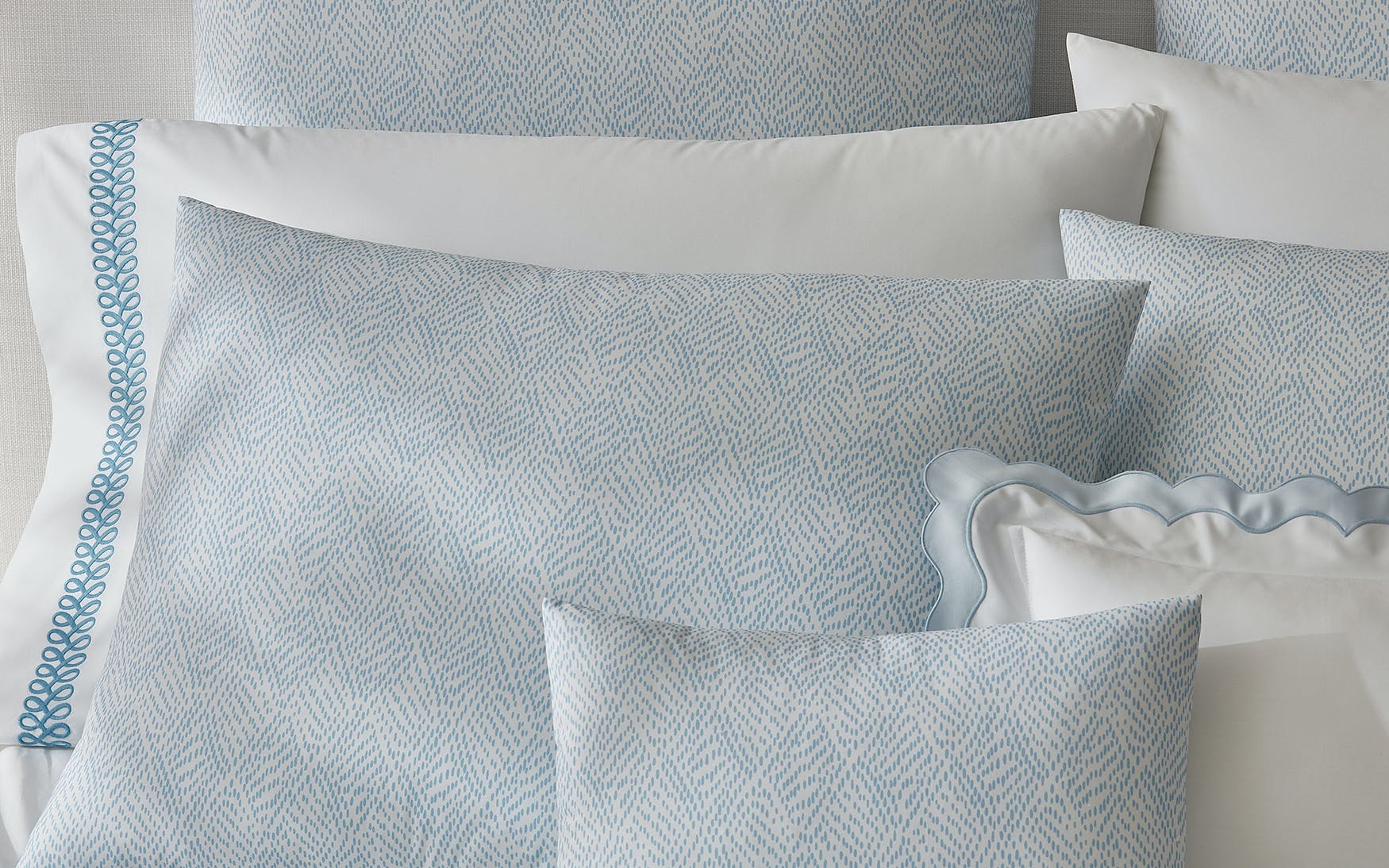 Duma Diamond Bedding Collection, Sky - Image 8