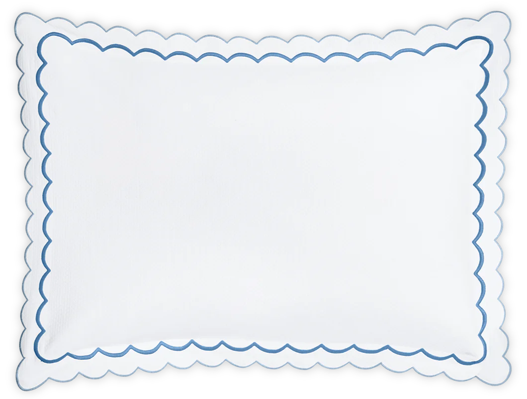 India Pique Bedding Collection, Azure - Image 2