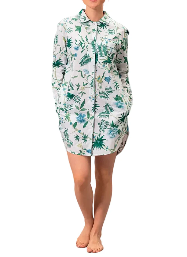 Luca Palmyra Emerald Sleep Shirt