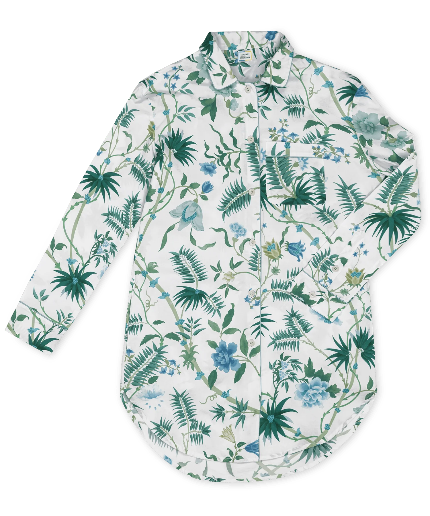 Luca Palmyra Emerald Sleep Shirt - Image 2