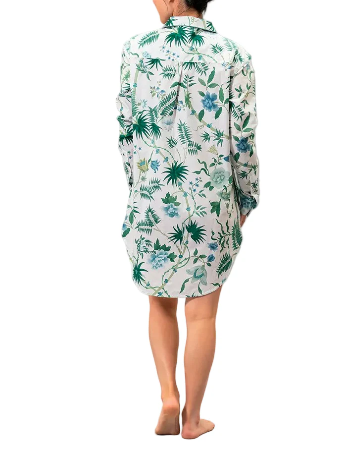Luca Palmyra Emerald Sleep Shirt - Image 4