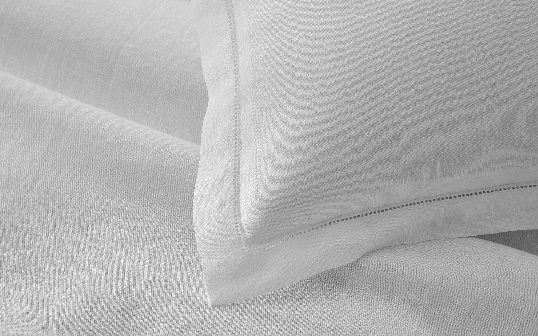 White Roman Hemstitch Bedding Collection - Image 8
