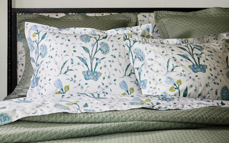 Schumacher Khilana Bedding Collection, Blue - Image 9