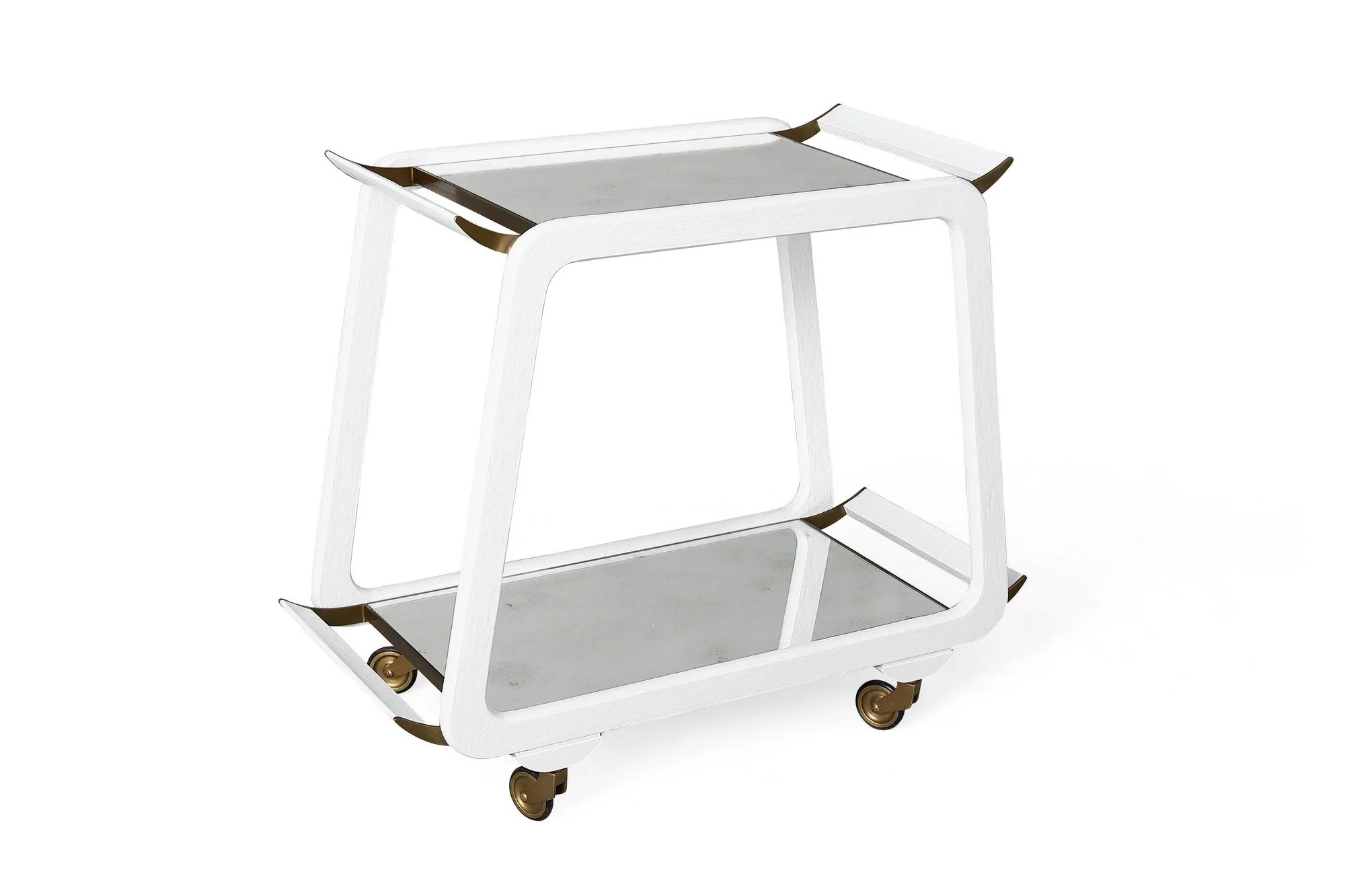 Austrian Bar Cart, White Gesso - Image 2
