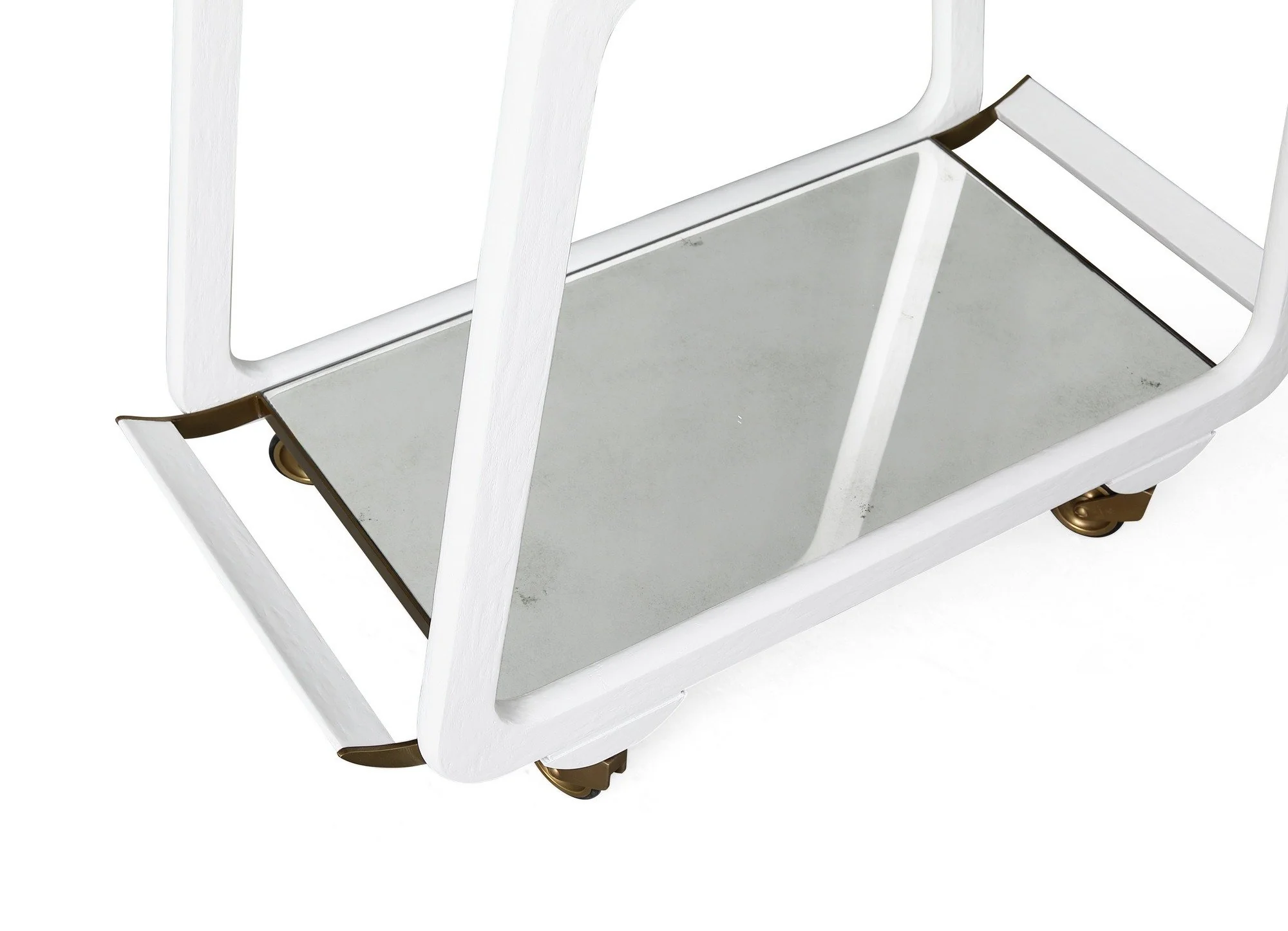 Austrian Bar Cart, White Gesso - Image 3