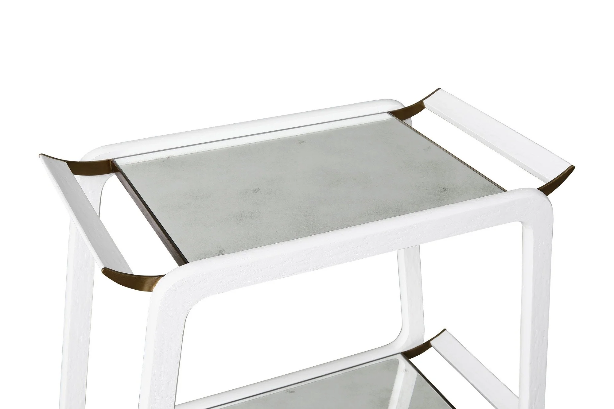 Austrian Bar Cart, White Gesso - Image 4