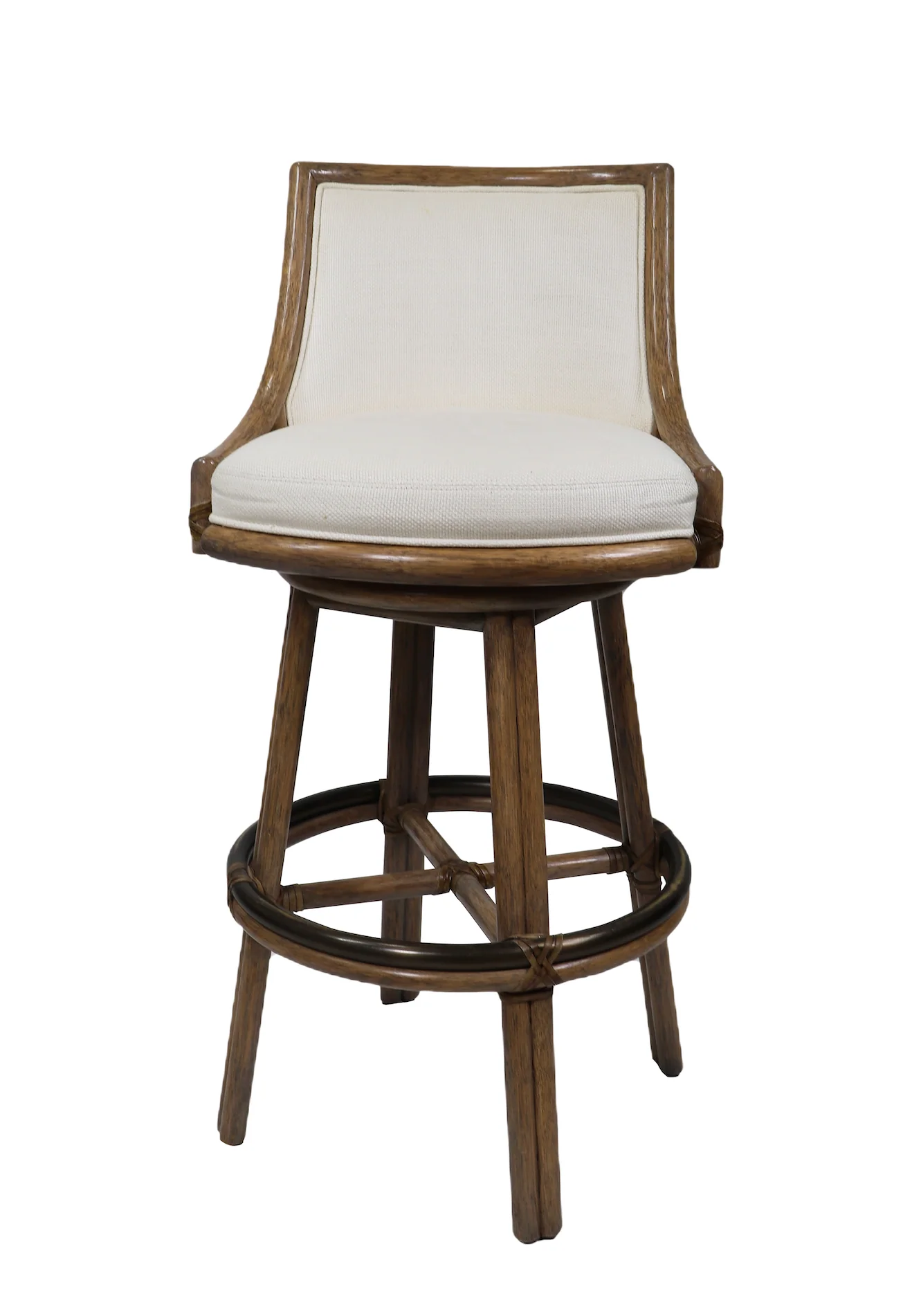 Rattan Swivel Bar Stool - Image 2