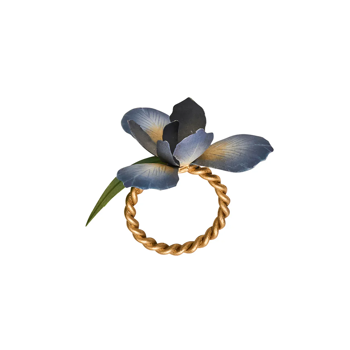 Meadow Walk Iris Napkin Ring Set - Image 3