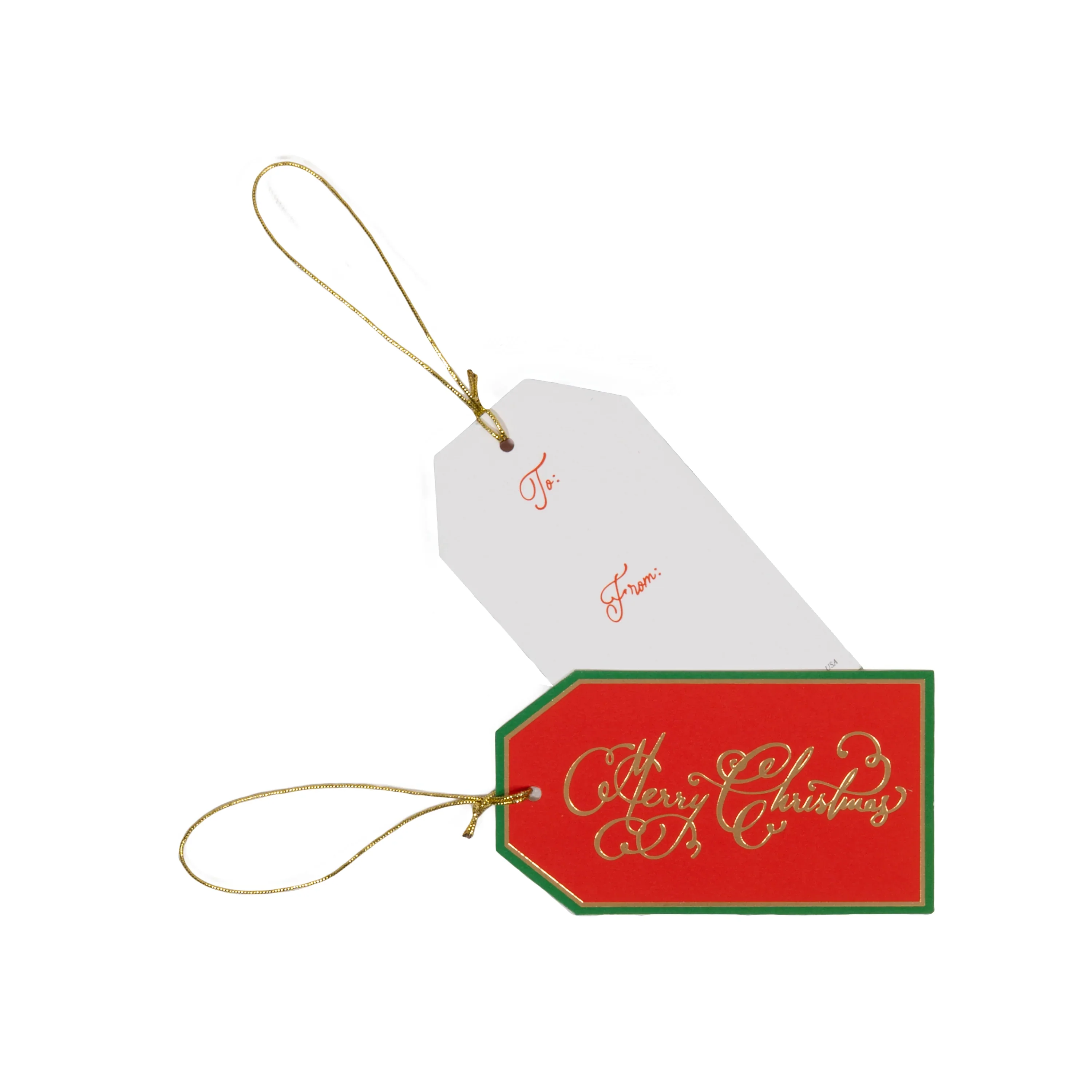Merry Christmas Foil Hanging Gift Tag - Image 2