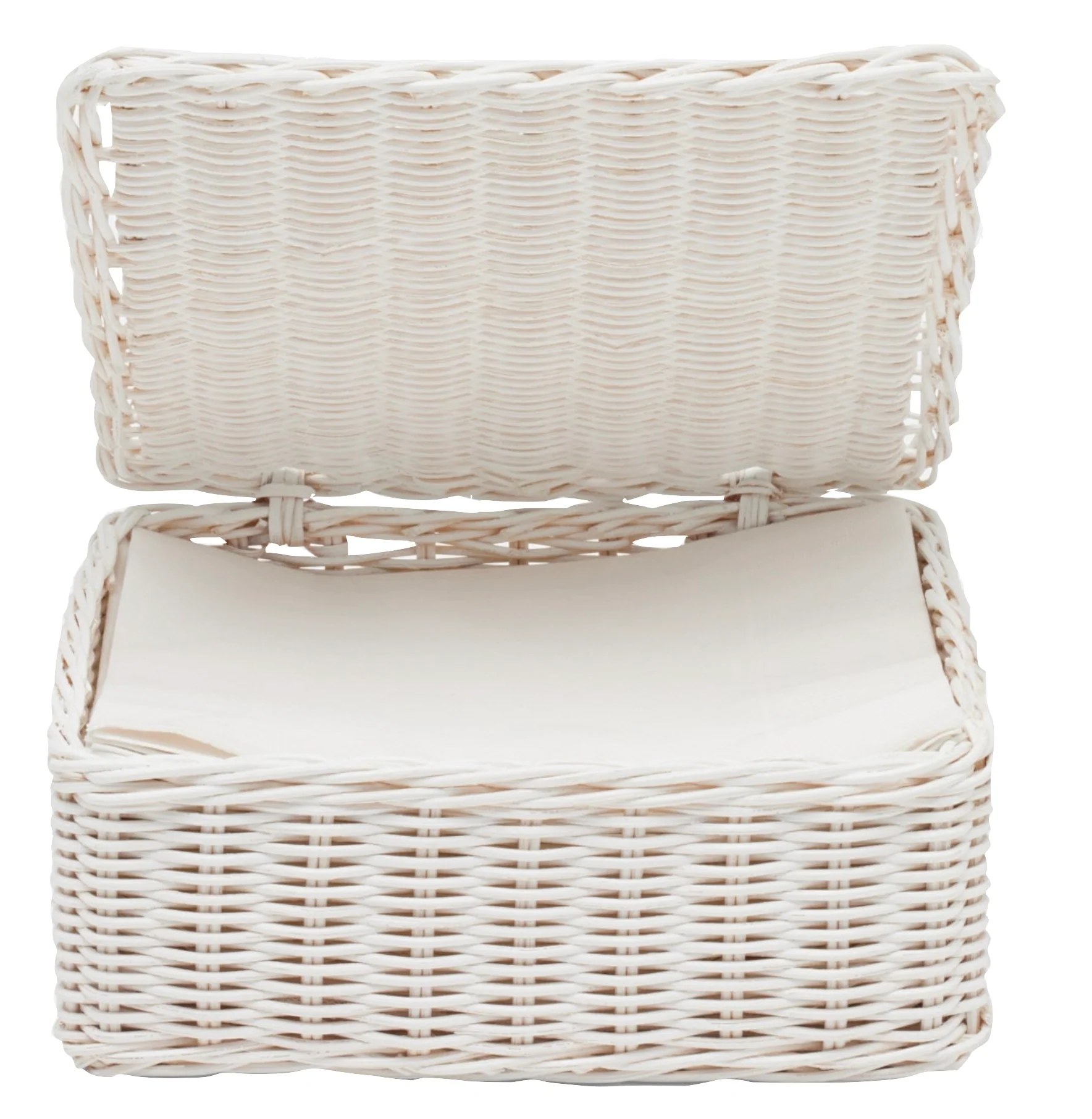 Micaela White Rattan Serveware Collection - Image 3