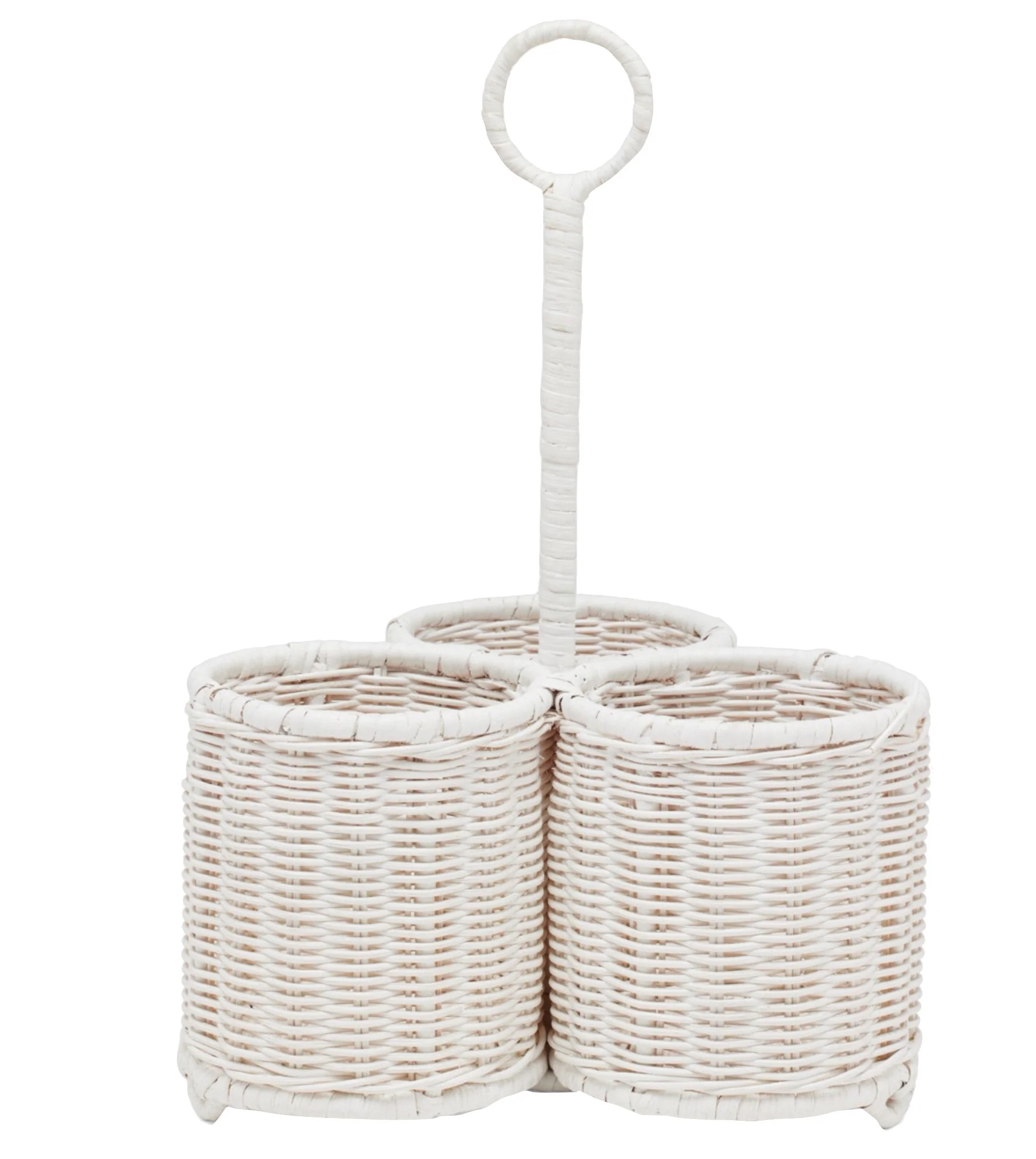 Micaela White Rattan Serveware Collection - Image 4