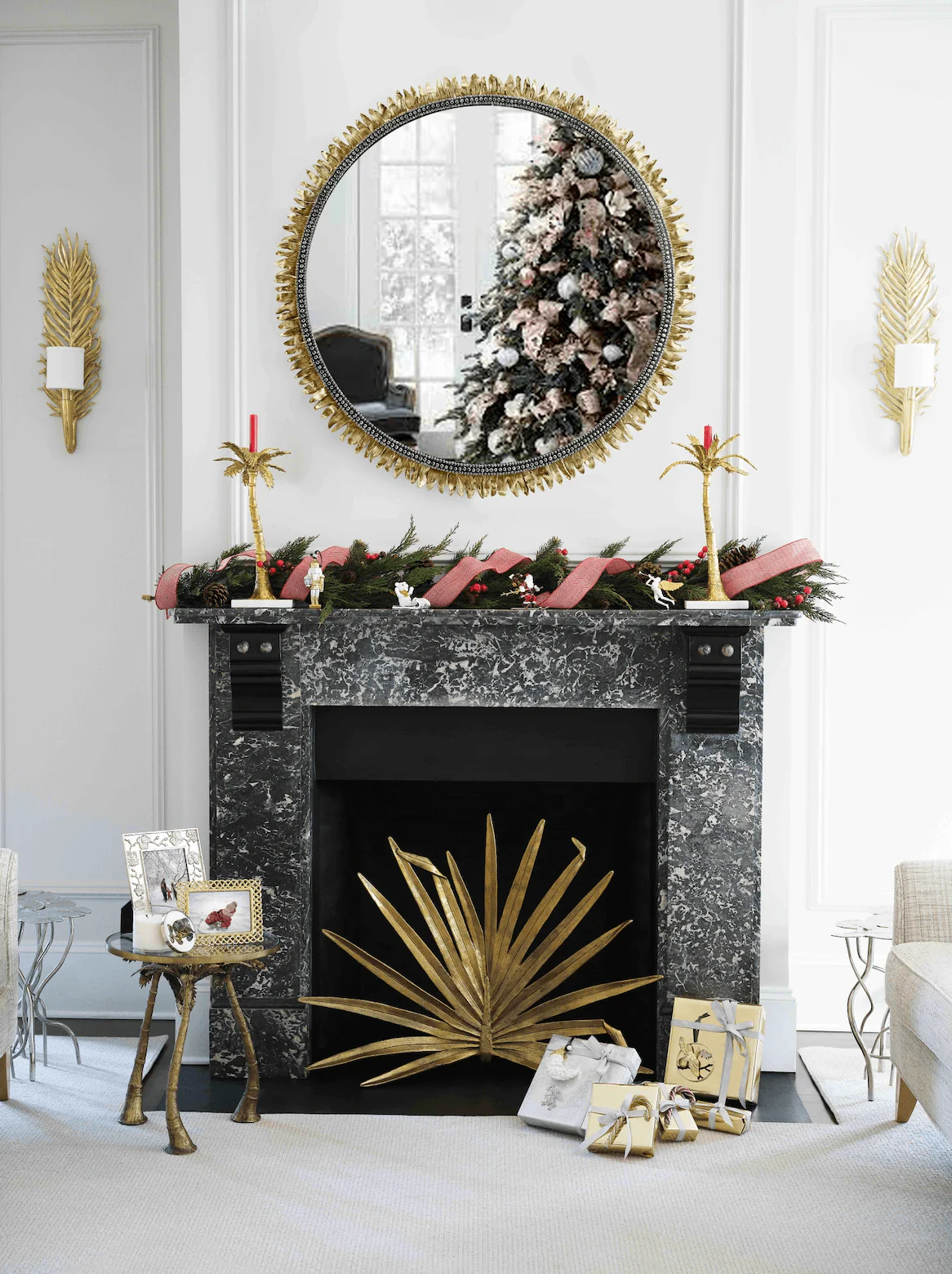 Palm Decorative Fireplace Screen - Image 2