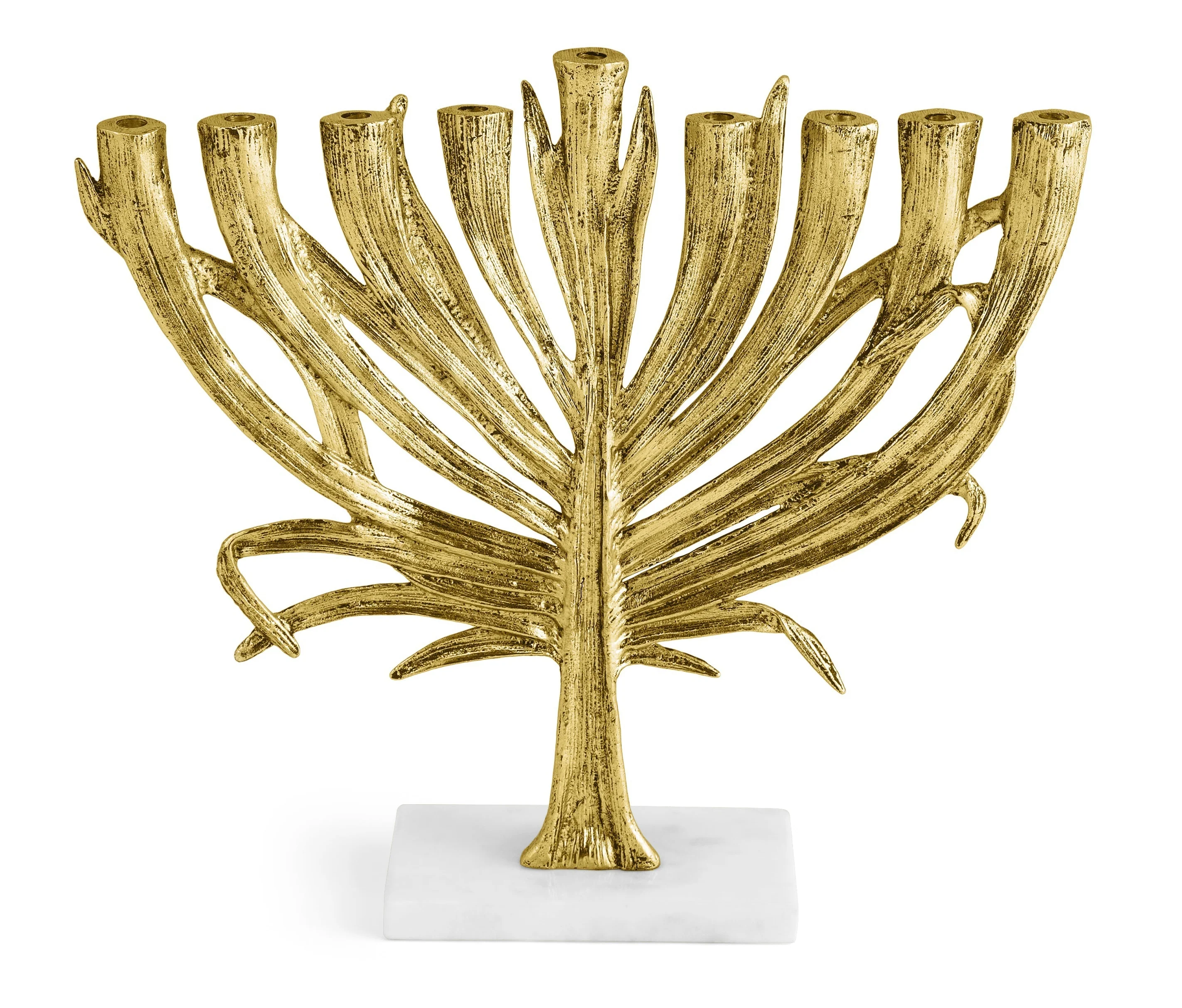 Gold Palm Menorah, Small