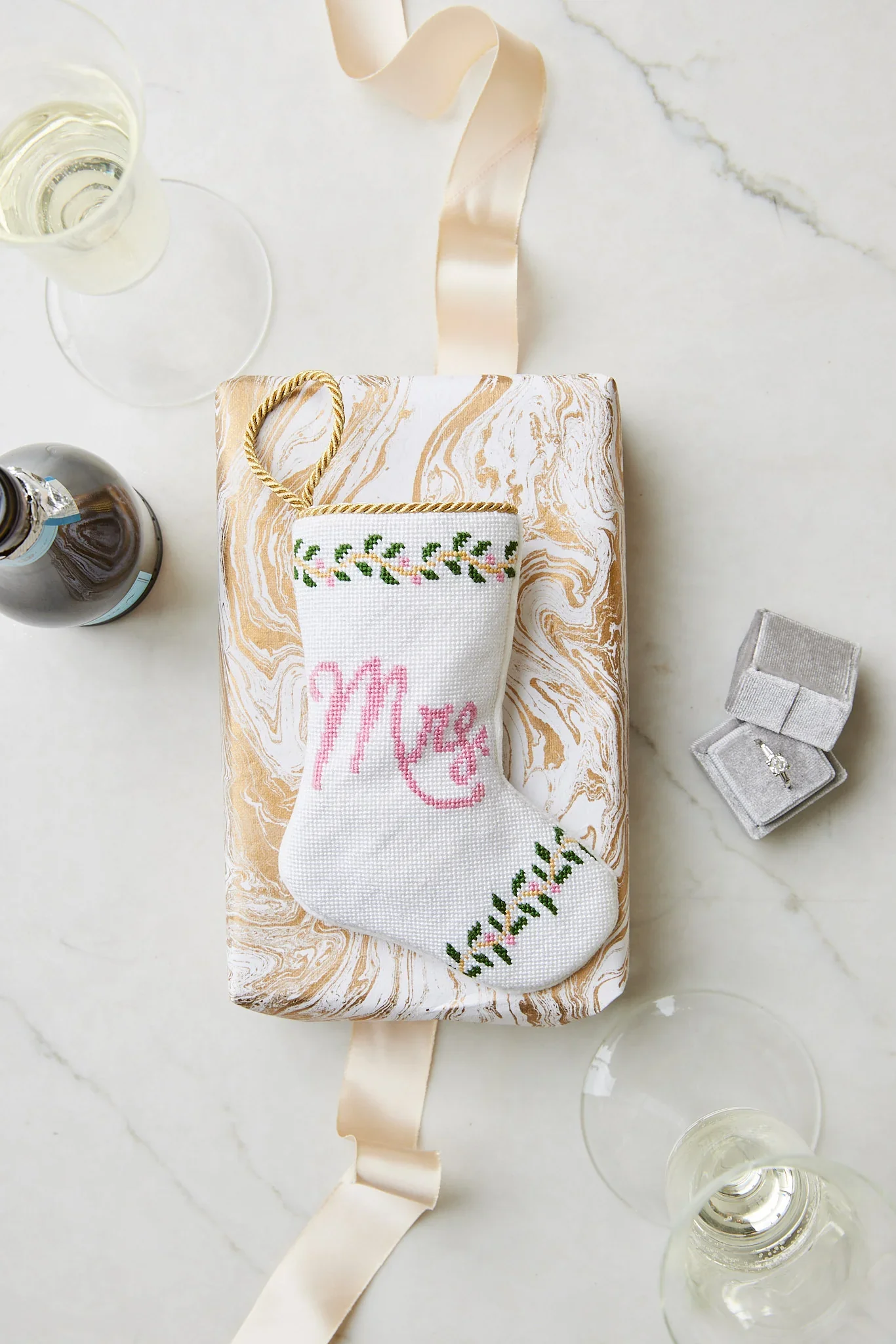 Mrs. Needle Point Stocking - Image 2