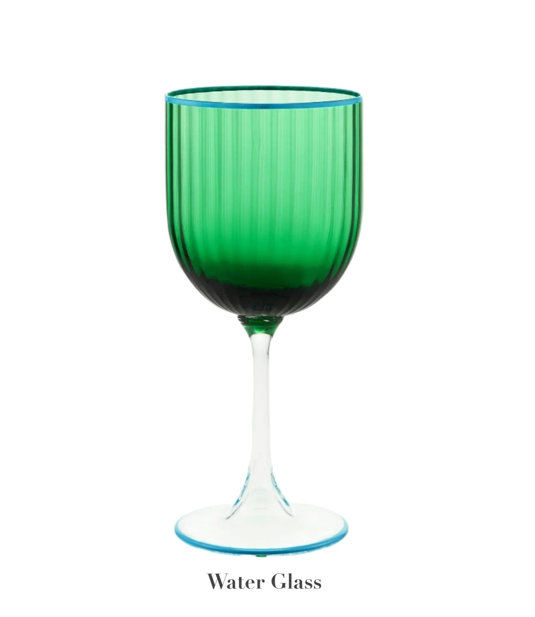 Murano Striped Green Drinkware Collection - Image 3