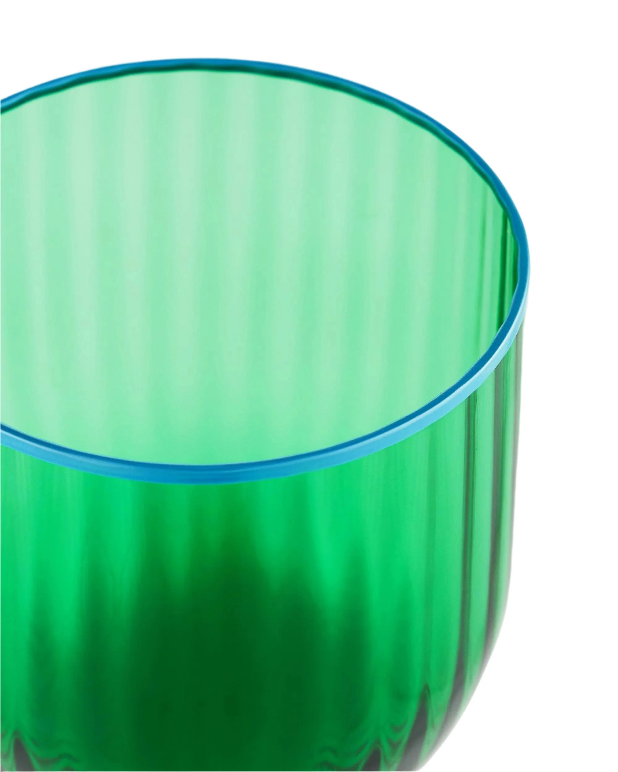 Murano Striped Green Drinkware Collection - Image 7