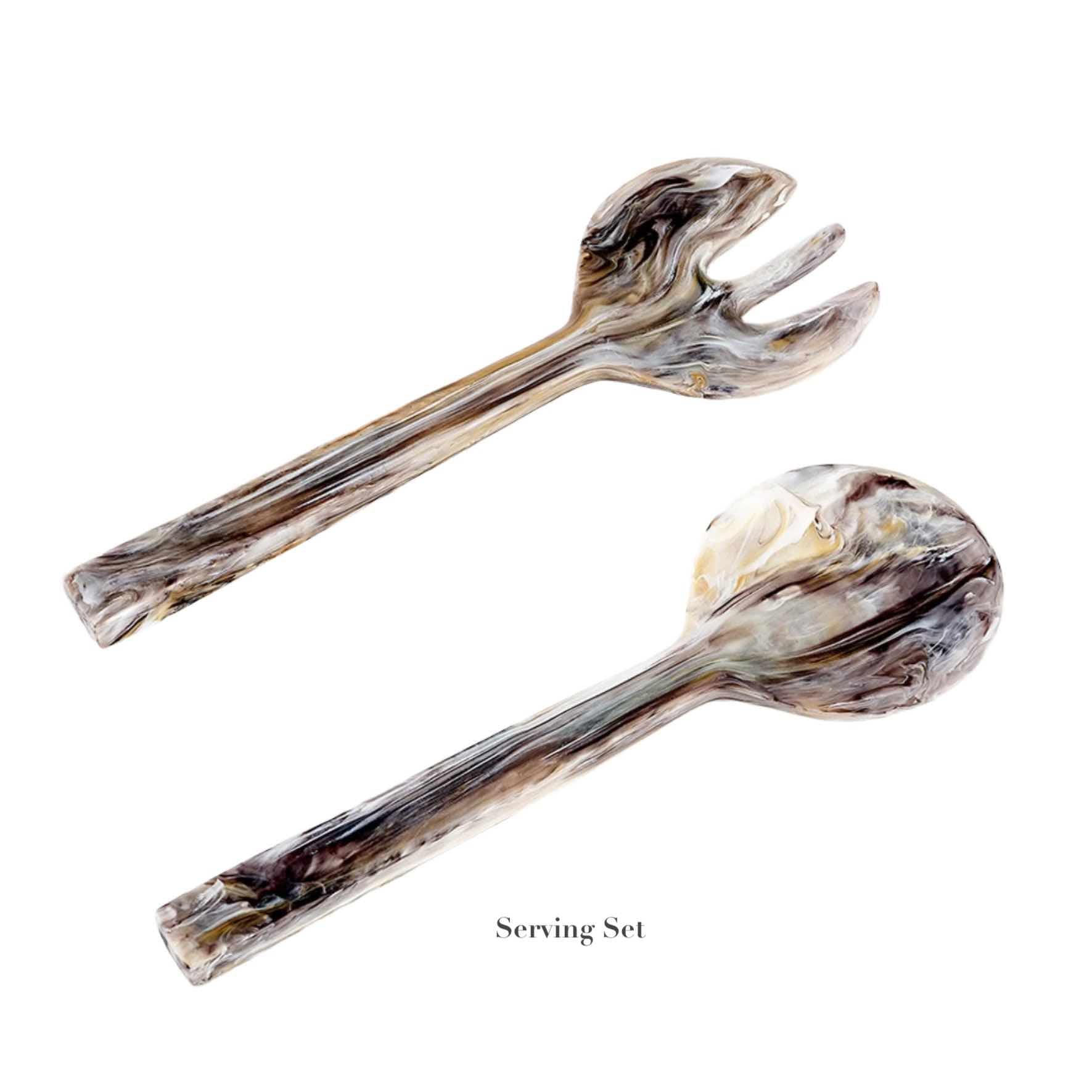 Mocha Resin Serveware Collection - Image 7