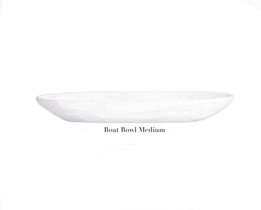 White Swirl Resin Serveware Collection - Image 11