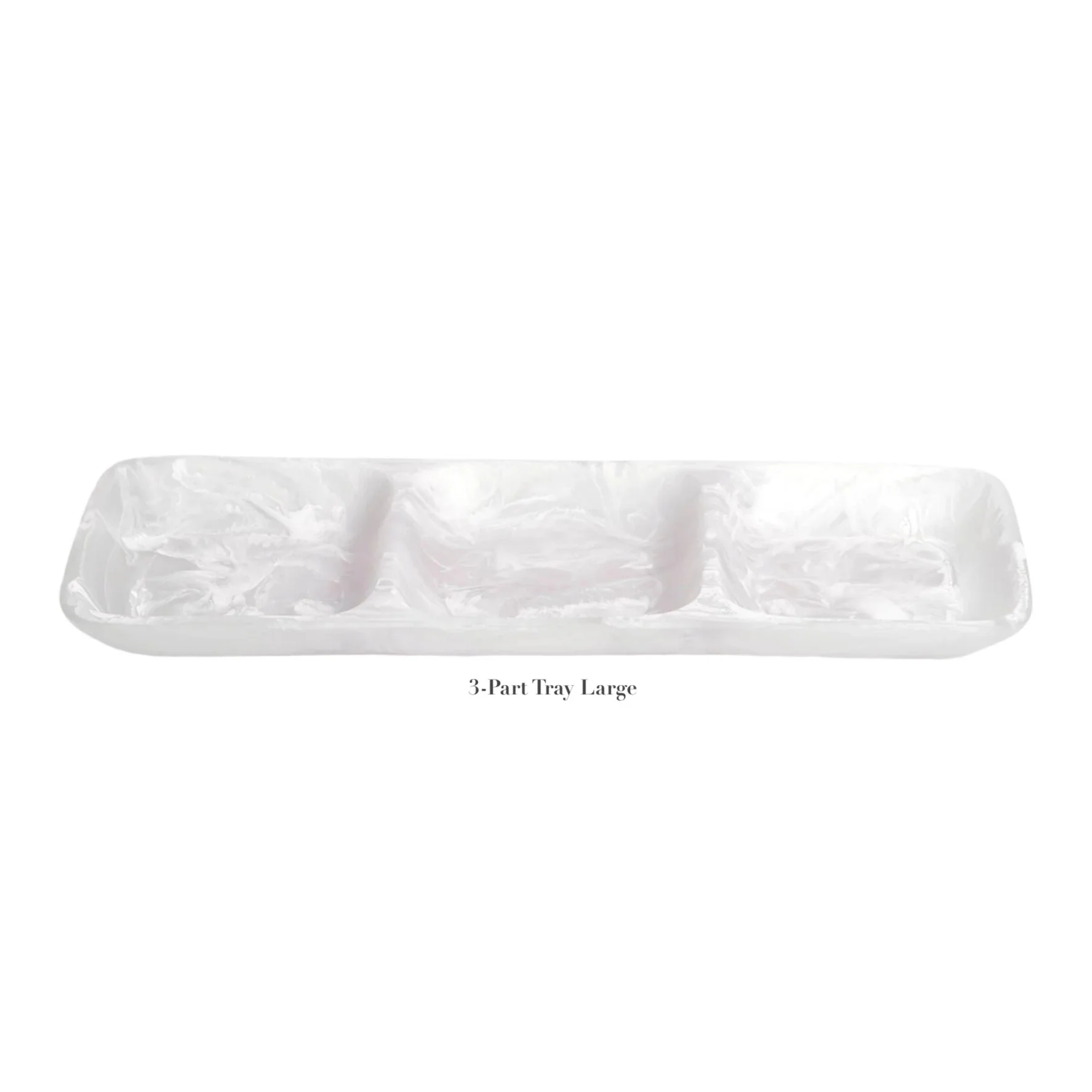 White Swirl Resin Serveware Collection - Image 12