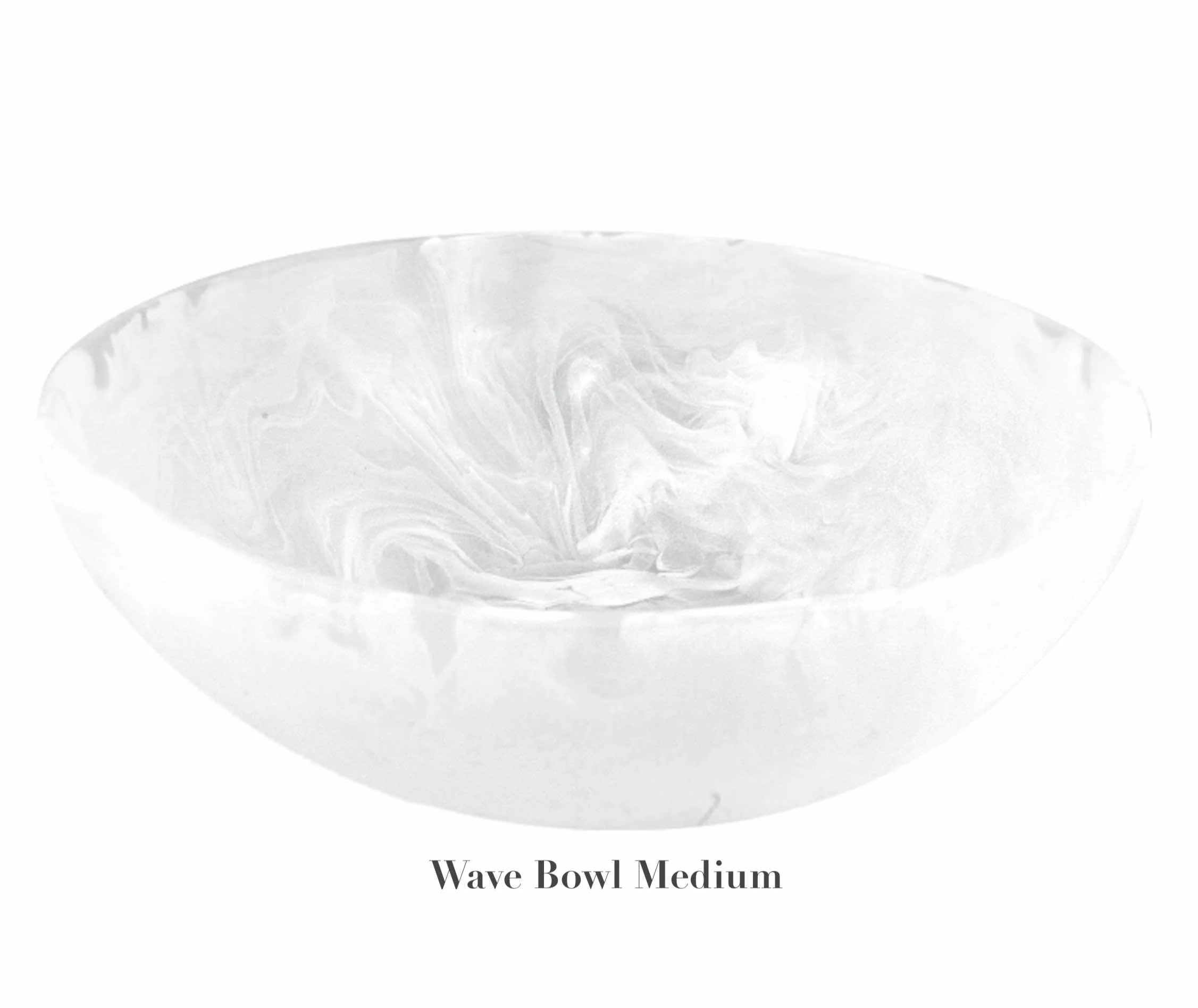 White Swirl Resin Serveware Collection - Image 2